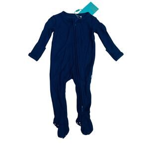 NWT Posh Peanut NB Agate Waffle Zippered Footie